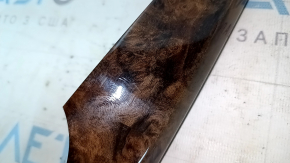 Left front panel inserts for Audi Q5 80A 18-24, walnut root wood, scratches