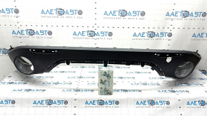 Alfa Romeo Stelvio 20-25 rear bumper lip: structure, scratches, crack in the mount
