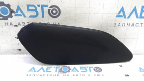 Upper center console trim, left side, Nissan Rogue Sport 19-22, leather, black, without console
