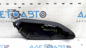 Upper center console trim, right side, Nissan Rogue Sport 19-22, leather, black, without console