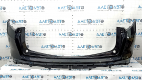 Alfa Romeo Stelvio 20-22 rear bumper, bare, black, with scratches, for parking sensors