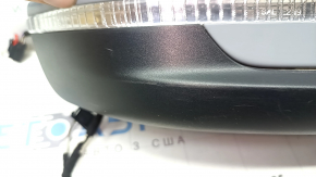 Right side mirror assembly for Volkswagen ID.4 21-22, 12+2 pins, turn signal, backlight, heated, BSM, gray LA7C, scratches