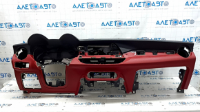Alfa Romeo Stelvio 20-21 black and red dashboard with AIRBAG, scratches, needs cleaning