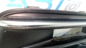 Right front bumper grille for Audi Q5 80A 18-20 with chrome, sand