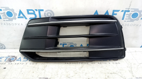 Left front bumper grille for Audi Q5 80A 18-20 with chrome, sand