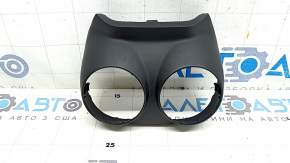 Alfa Romeo Stelvio 18-22 black rear upper center console trim for deflectors, damaged, coating peeling off