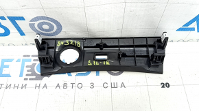 Alfa Romeo Stelvio 18-22 black center console trim for cigarette lighter and USB, scratches