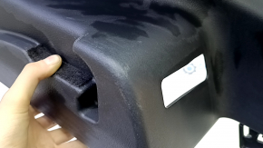 Left upper arch trim for a 2022 Nissan Rogue Sport, black, scratches