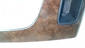 Right center console insert for Audi Q5 80A 18-20, walnut root wood, scratches