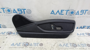 Right side passenger seat trim for Audi Q5 80A 18-24, black, electrically powered, scratches