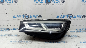 Left front headlight assembly for Audi Q5 80A 18-20 LED, sand, cracks in the glass