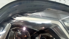 Left front headlight assembly for Audi Q5 80A 18-20 LED, sand, cracks in the glass
