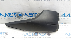 Left front bumper lip Volkswagen ID.4 21-22 structure, black, scratches, crack, cracked mount, broken mount