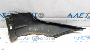 Left front bumper lip Volkswagen ID.4 21-22 structure, black, scratches, crack, cracked mount, broken mount