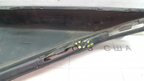 Left front bumper lip Volkswagen ID.4 21-22 structure, black, scratches, crack, cracked mount, broken mount