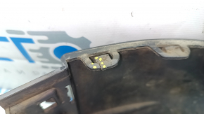 Left front bumper lip Volkswagen ID.4 21-22 structure, black, scratches, crack, cracked mount, broken mount