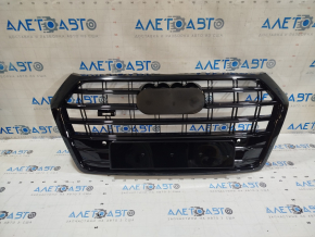 Radiator grill assembly Audi Q5 80A 18-20 black gloss, for parking sensors, S-Line