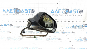 Right side mirror assembly for Audi Q5 80A 18-24V 15-pin, black, auto-dimming, turn signal, BSM, heated