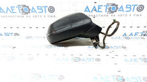 Right side mirror assembly for Audi Q5 80A 18-24V 15-pin, black, auto-dimming, turn signal, BSM, heated