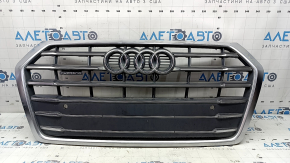 Audi Q5 80A 18-20 radiator grille assembly, with emblems, chrome, without parking sensors, sand, bumpers