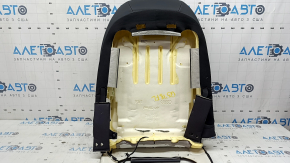 Driver's seat upholstery, upper part, Audi Q5 80A 18-20 leather, black, heated, microcrack, light scratch
