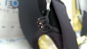 Driver's seat upholstery, upper part, Audi Q5 80A 18-20 leather, black, heated, microcrack, light scratch