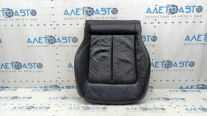 Driver's seat upholstery, lower part, Audi Q5 80A 18-20 leather, black, heated, dry-cleanable, dented, worn