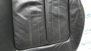 Driver's seat upholstery, lower part, Audi Q5 80A 18-20 leather, black, heated, dry-cleanable, dented, worn