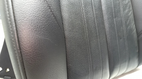 Audi Q5 80A 18-20 leather passenger seat upholstery, upper part, black, heated, minor scratches