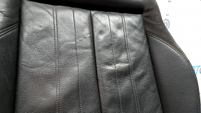 Audi Q5 80A 18-20 leather passenger seat trim, lower part, black, heated, dented, needs cleaning
