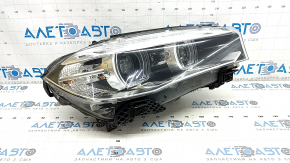 BMW X5 F15 14-18 right front headlight assembly, xenon adaptive, with mountings, scratches