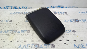 Audi Q5 80A 18-20 center console armrest, black leather, black stitching, retractable, with overlay and bracket