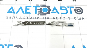 Emblem inscription Xdrive 40e door front left BMW X5 F15 16-18 plug-in