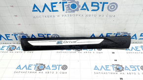 Front left door sill trim for BMW X5 F15 2014-2018, black with chrome insert, type 2, scratches, corrosion, dent