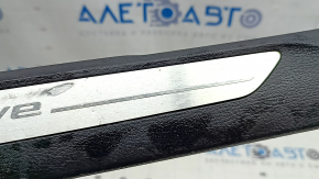 Front left door sill trim for BMW X5 F15 2014-2018, black with chrome insert, type 2, scratches, corrosion, dent