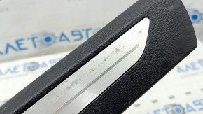 Front right door sill trim BMW X5 F15 14-18 black with chrome insert, type 2, scratches, corrosion, worn