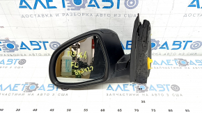 Left side mirror assembly for BMW X5 F15 14-18, 9 pins, heated, auto-dimming, camera, graphite, scratched