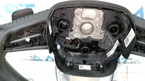 Audi Q5 80A 18-20 black leather steering wheel, heated, no buttons, scratches, paint stains