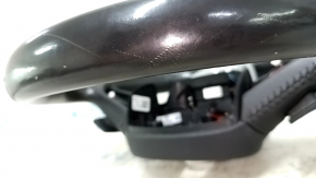 Audi Q5 80A 18-20 black leather steering wheel, heated, no buttons, scratches, paint stains