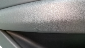 Door trim, rear left, Audi Q5 80A 18-20, black leather, wood molding, with handle, armrest and insert, black leather, with squeaker, scratches