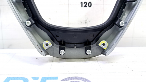 Jeep Cherokee KL 19-23 steering wheel cover, dark gray, 2 pieces, crack in mount