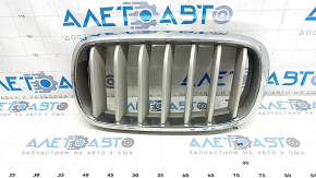 Radiator grill nostril left BMW X5 F15 14-18 Pure Excellence, crack, broken mount, sand