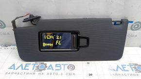 Left sun visor for Volkswagen ID.4 21-22, black, with backlight, no hook, scratches