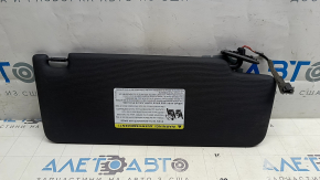 Left sun visor for Volkswagen ID.4 21-22, black, with backlight, no hook, scratches