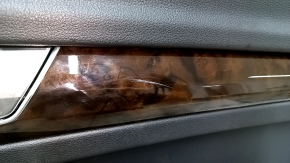 Door trim panel rear right Audi Q5 80A 18-20 black leather, molding under the tree, with a handle, armrest and insert black leather, with a lock button, with a squeaker, scratches