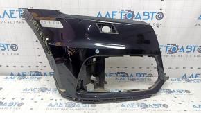 Front bare bumper, right side, Audi Q5 80A 18-20 black, for parking sensors, for headlight washers, without plug, scratches, chips