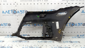 Front bare bumper, right side, Audi Q5 80A 18-20 black, for parking sensors, for headlight washers, without plug, scratches, chips