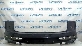 Bare rear bumper, upper part, Audi Q5 80A 18-20, for parking sensors, black, scratches, broken mount