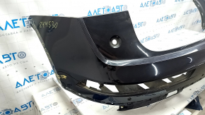 Bare rear bumper, upper part, Audi Q5 80A 18-20, for parking sensors, black, scratches, broken mount