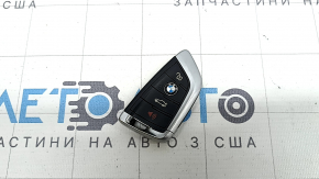 Smart BMW X5 F15 14-18 key, 4 buttons, type 2, taps, worn, chrome